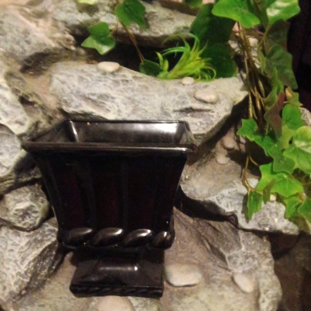 Black vase